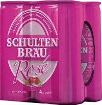 Schultenbrau  rosébier 4 blikjes á 0,25 liter